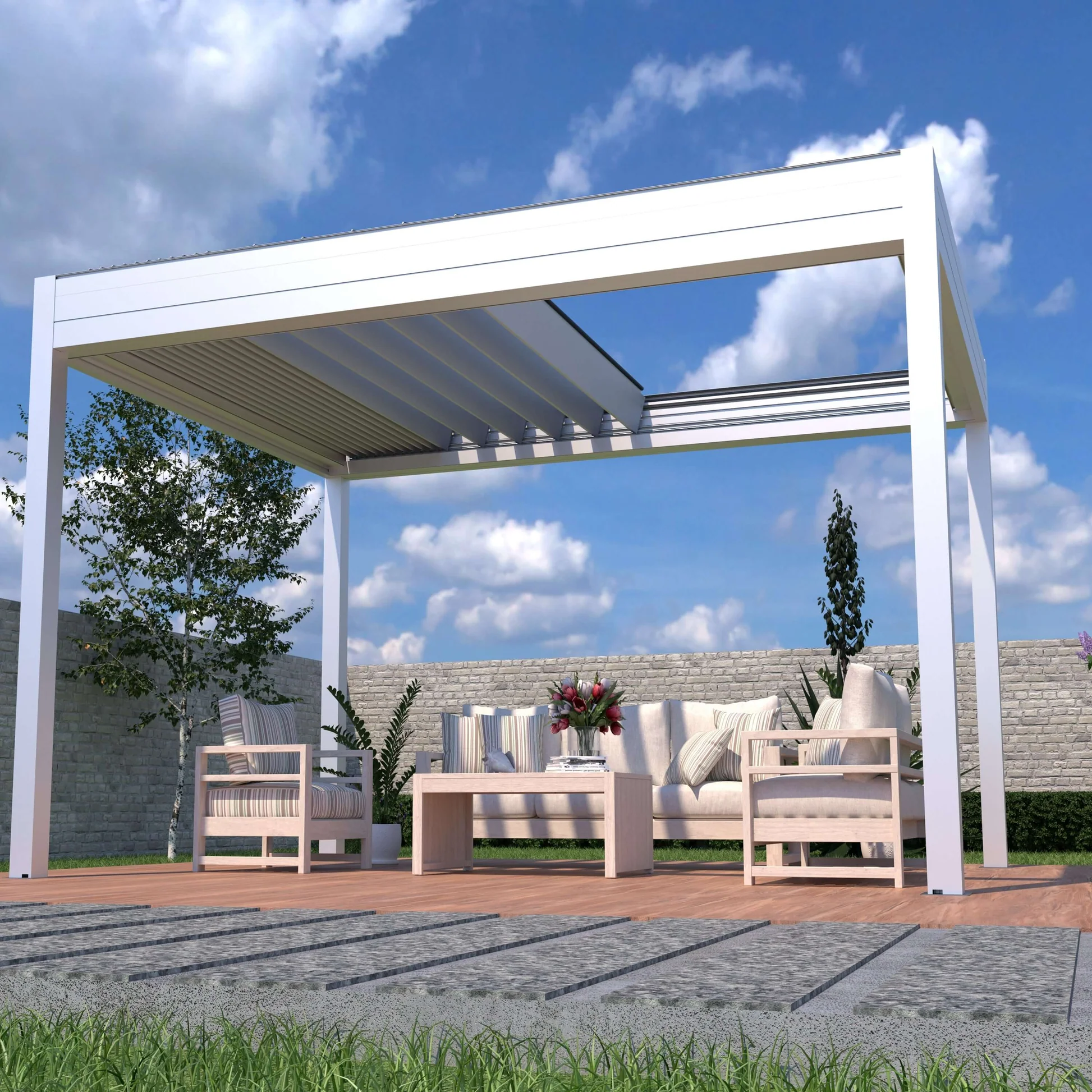 Retractable Roof Gazebo